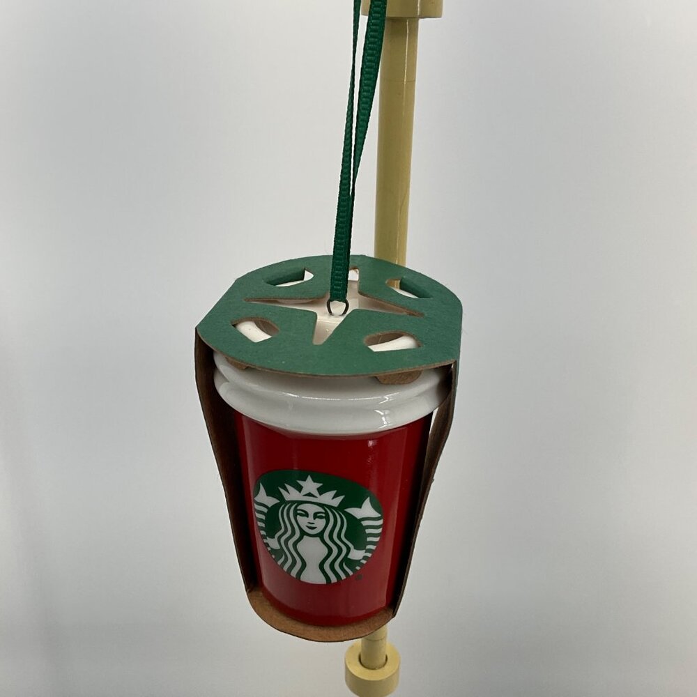 Starbucks Red Florida Ceramic‎ Ornament Cup 2016 Christmas Decor